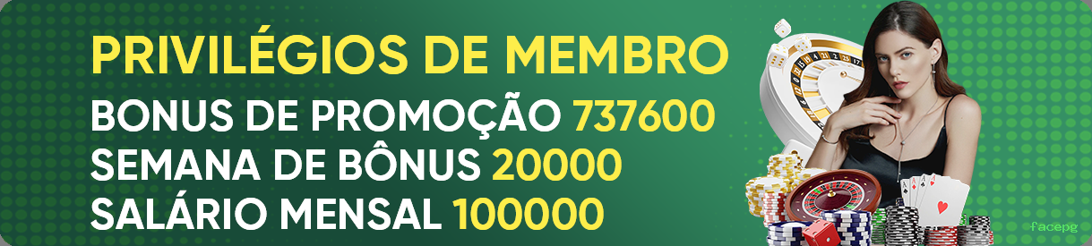Bônus boas-vindas facepg R$100